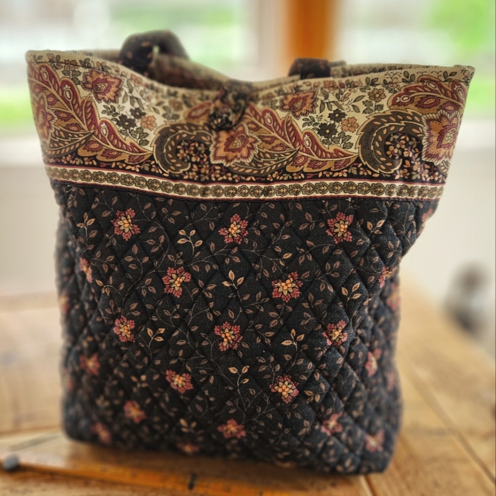 Vera Bradley Tote, black walnut